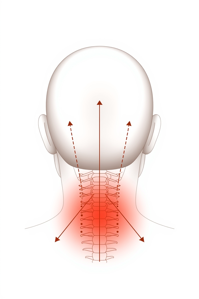 Illustration showing how the tiny muscle cluster creates strange sensations